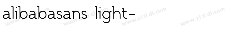 alibabasans light字体转换